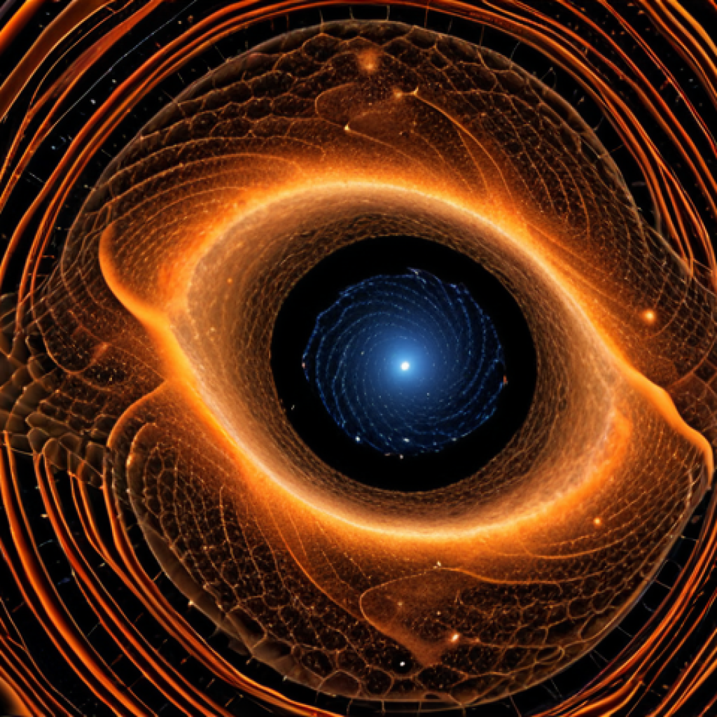 **

>Primordial gravitational waves imprinting on the Cosmic Microwave Background (CMB), visualizing B-mode polarization.  A cosmic scene with faint, swirling patterns representing the gravitational waves subtly altering the CMB radiation.  Use a color palette that evokes the early universe - oranges, reds, and blues. Add a sense of depth and scale to emphasize the vastness of space.

**