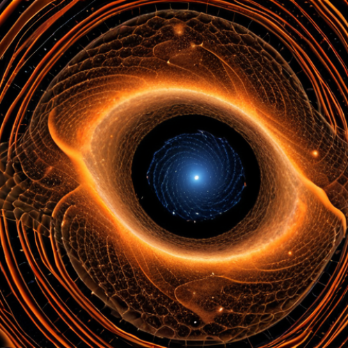 Home 14 **
>Primordial gravitational waves imprinting on the Cosmic Microwave Background (CMB), visualizing B-mode polarization. A cosmic scene with faint, swirling patterns representing the gravitational waves subtly altering the CMB radiation. Use a color palette that evokes the early universe - oranges, reds, and blues. Add a sense of depth and scale to emphasize the vastness of space.
**